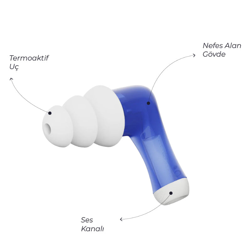 Otifleks Shower Earplugs Small Waterproof Sound Permeable 1 Pair