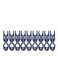 Fiona Franchimon No. 1 Hairpin Royal Blue Styling Tool 9 Count