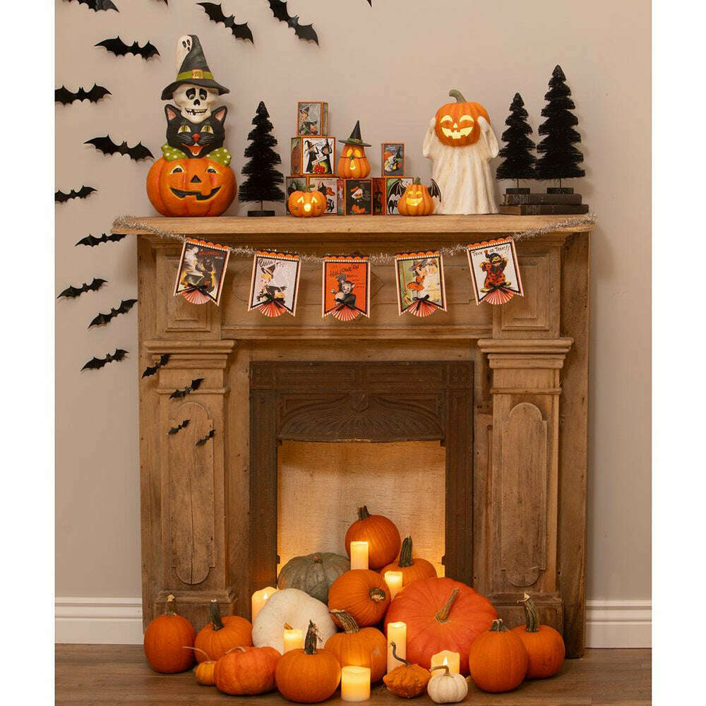 Pumpkin Cat Luminary by Bethany Lowe Designs