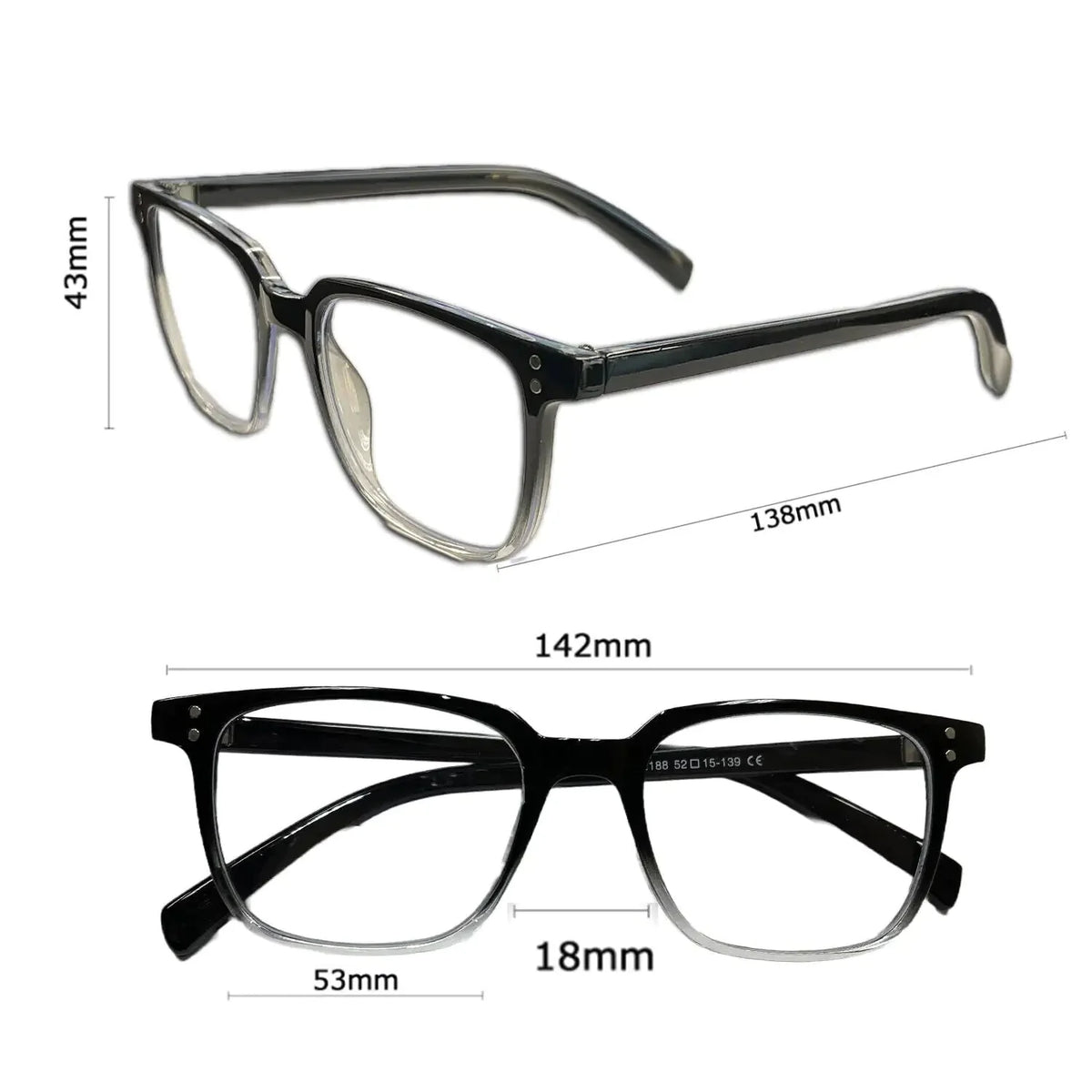 2 PK Unisex Blue Light Blocking Reading Glasses Computer Readers For Men Women