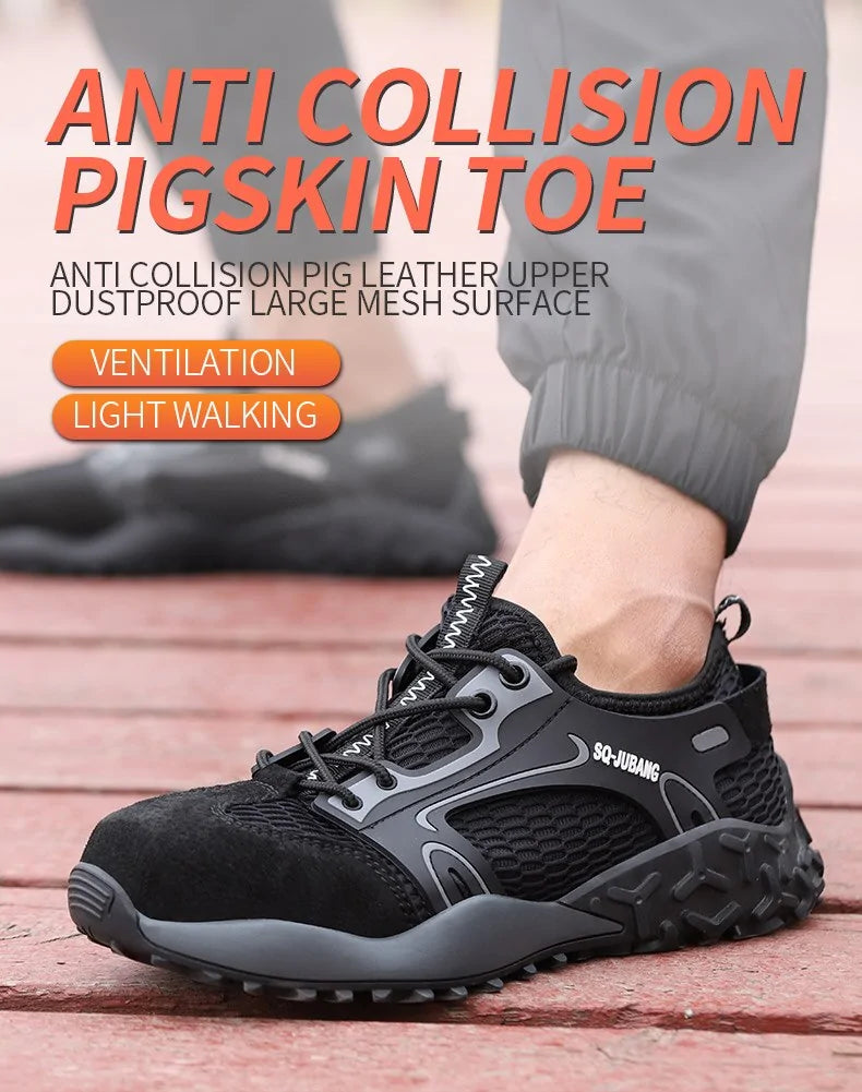 Steel Toe Anti-Collision Breathable Safety Work Boots