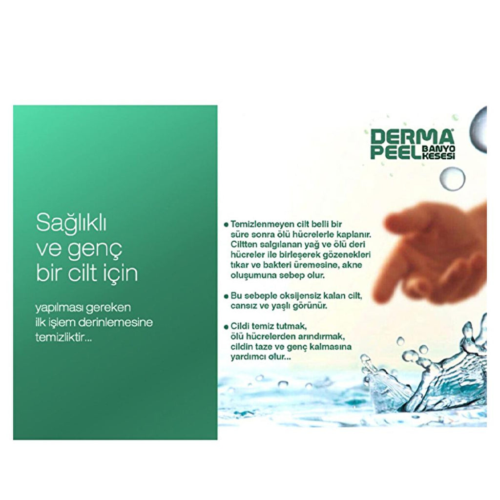 Dermapeel Exfoliating Bath Mitt - Gentle Cellulose Fiber Bath Glove for Oily Skin, Unisex Bath Accessories