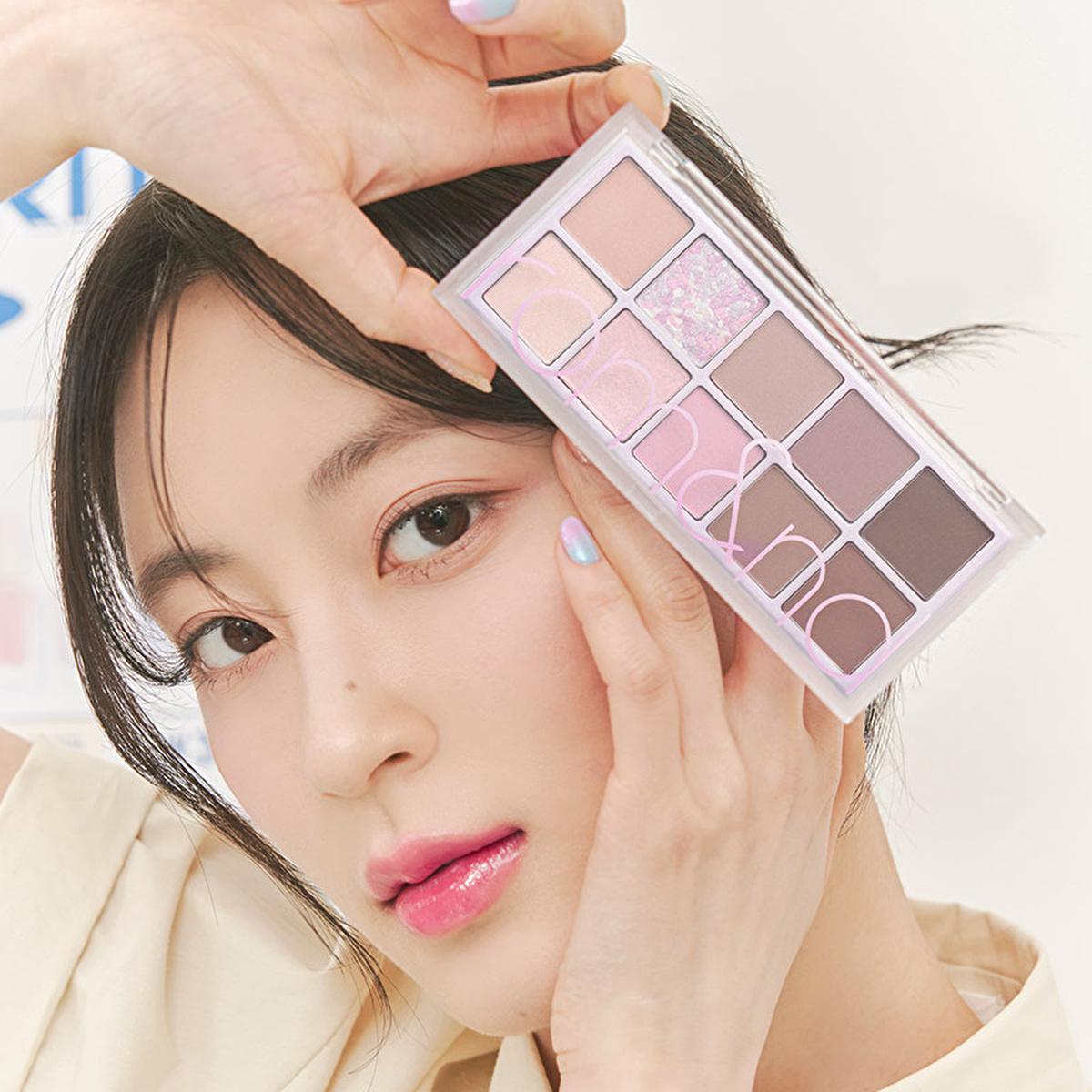 rom&nd Better Than Palette Eyeshadow Palette 08 Peach Dalhia Garden - Versatile Makeup Eyeshadow Palette with 10 Color Combinations