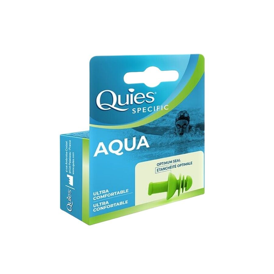 Quies Specific Aqua Self-Shaping Swimming Earplugs for Adults