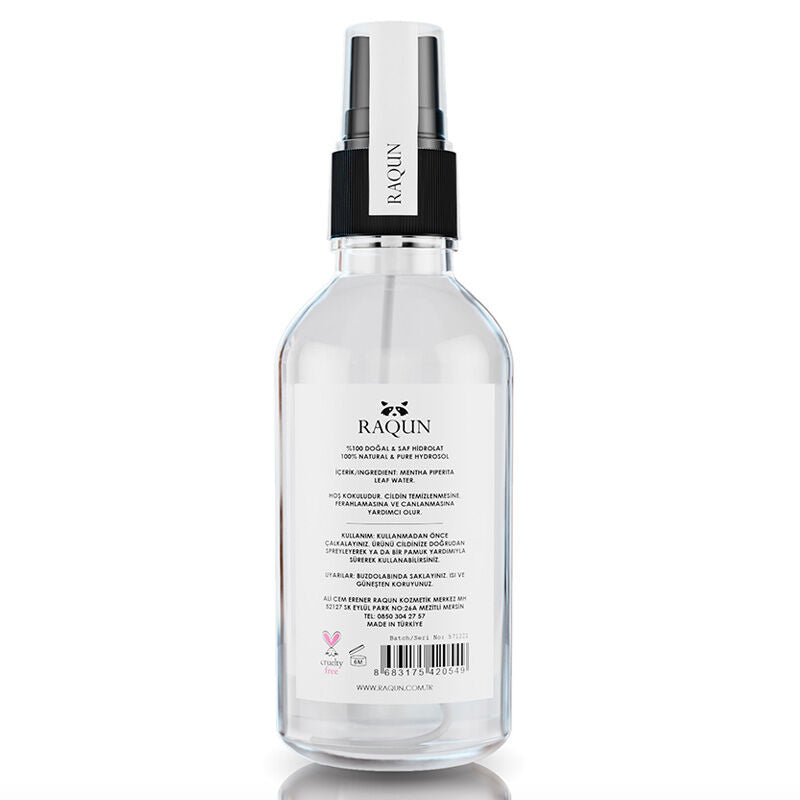 Raqun 100% Natural Peppermint Water Hydrating Mist 100 ml