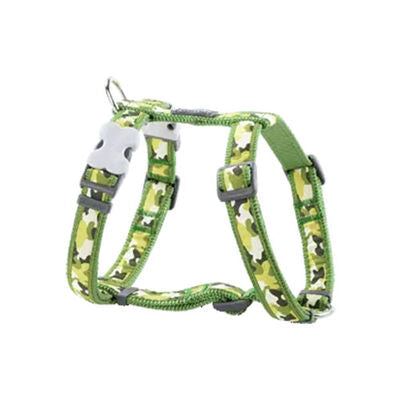 Reddingo Camo Green Dog Harness Adjustable Small 15mm