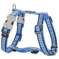 Reddingo Blue Bone Pattern Reflective Dog Harness Large 25mm