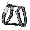 Reddingo Chain Pattern Black Dog Harness Small 15mm