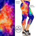 Rainbow Dreams Custom Criss Cross  Capri