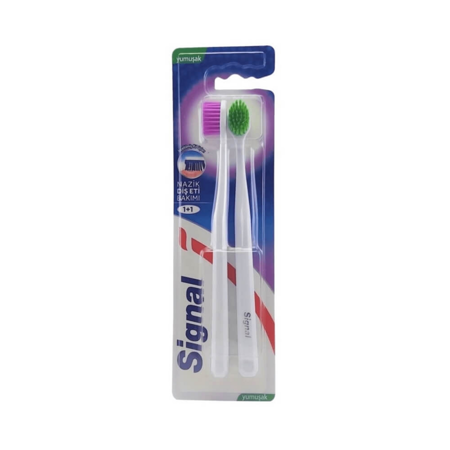 Signal Gentle Gums Soft Toothbrush for Sensitive Care 2 Count