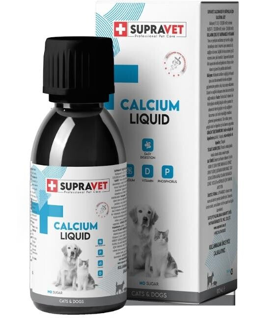 Supravet Liquid Calcium Supplement for Cats and Dogs 100 ml