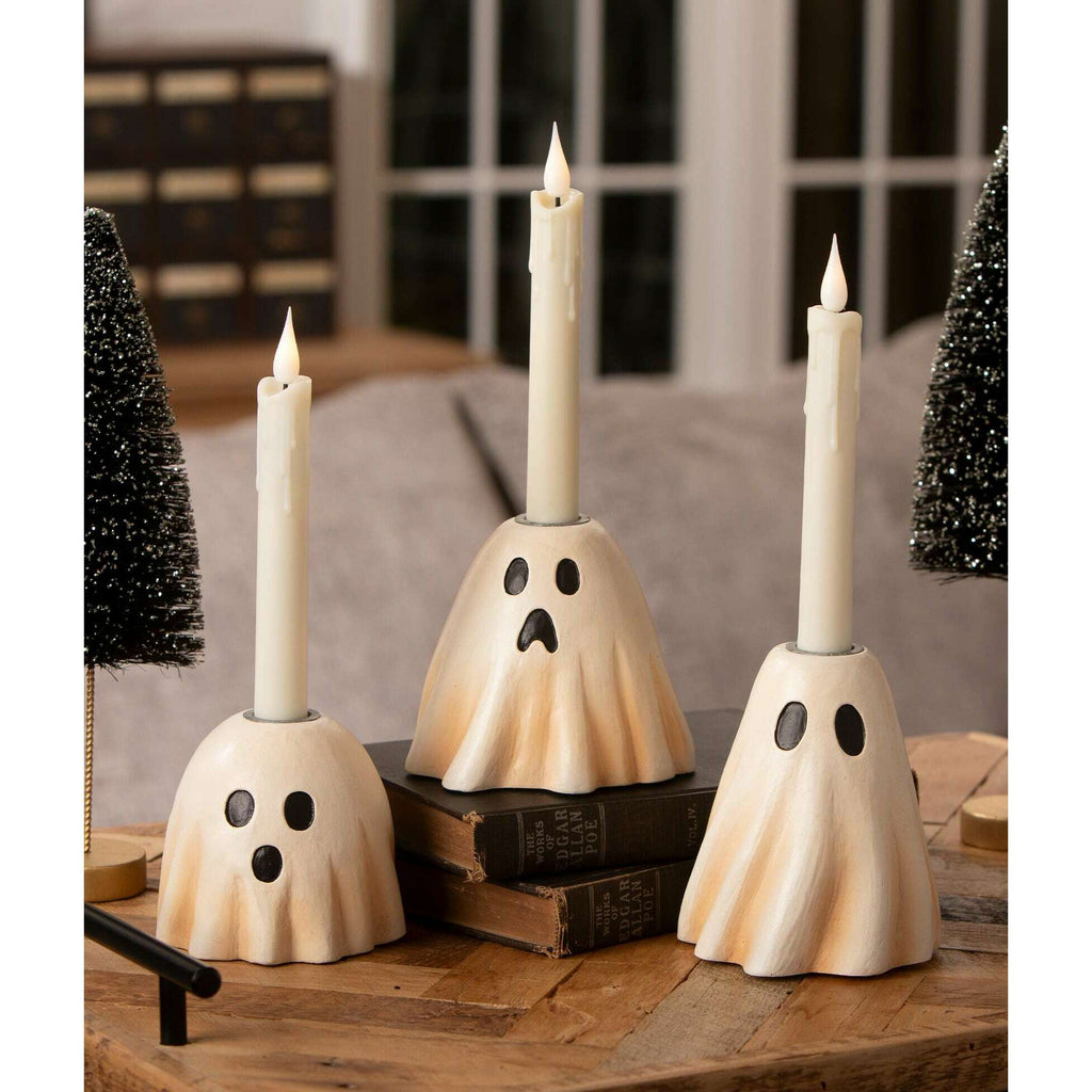 Surprised Ghost Candlestick | Halloween Decor | Bethany Lowe