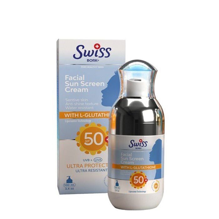 Swiss Bork Facial Sun Screen Cream Sensitive SPF50+ 100 ml