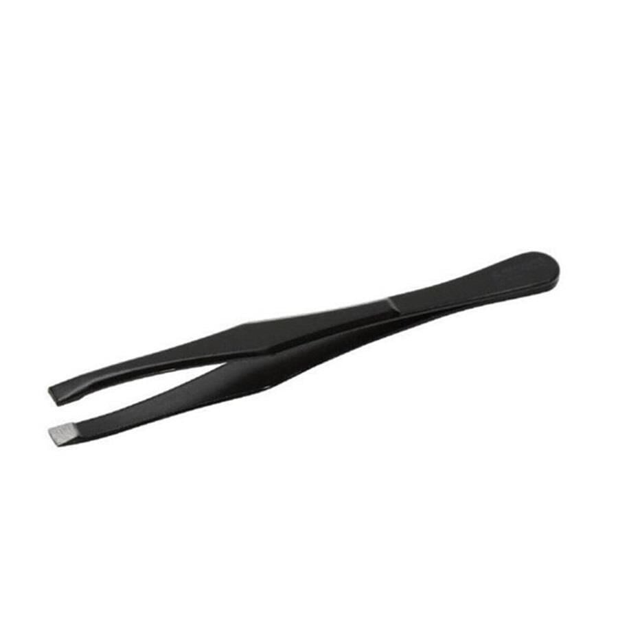Tarko Solingen Black Slant Tweezers for Precise Grooming