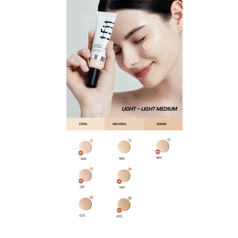 TFIT Radiance Fit Serum Foundation C1.5 Lingerie 30g