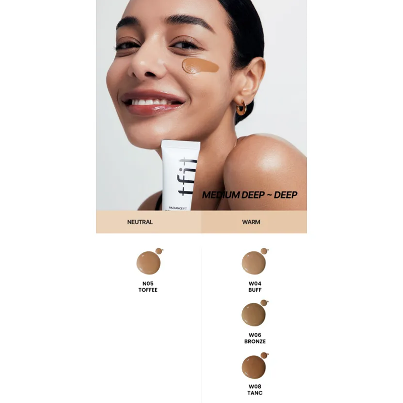 TFIT Radiance Fit Serum Foundation W06 Bronze 30g