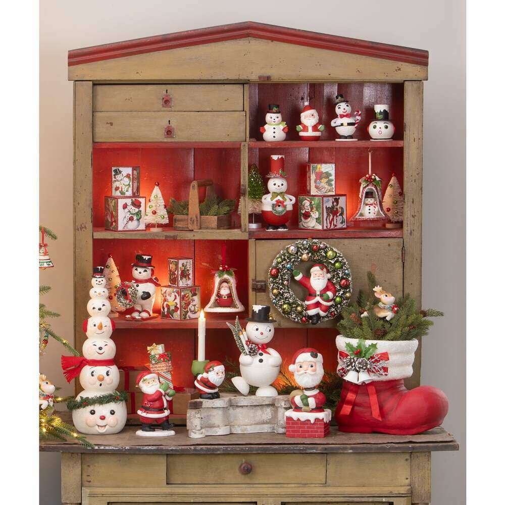 Top Hat Snowman Container by Bethany Lowe Designs