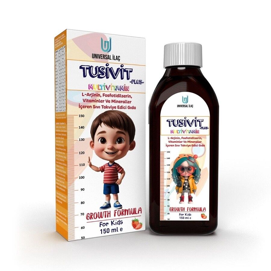 Universal Ilac Tusivit Plus Multivitamin Syrup with L-Arginine 150 ml