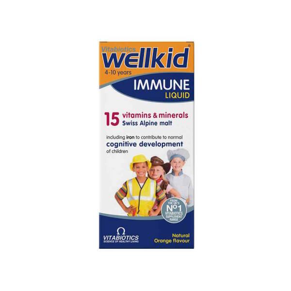 Vitabiotics Wellkid Immune Liquid 150ml Orange Flavored