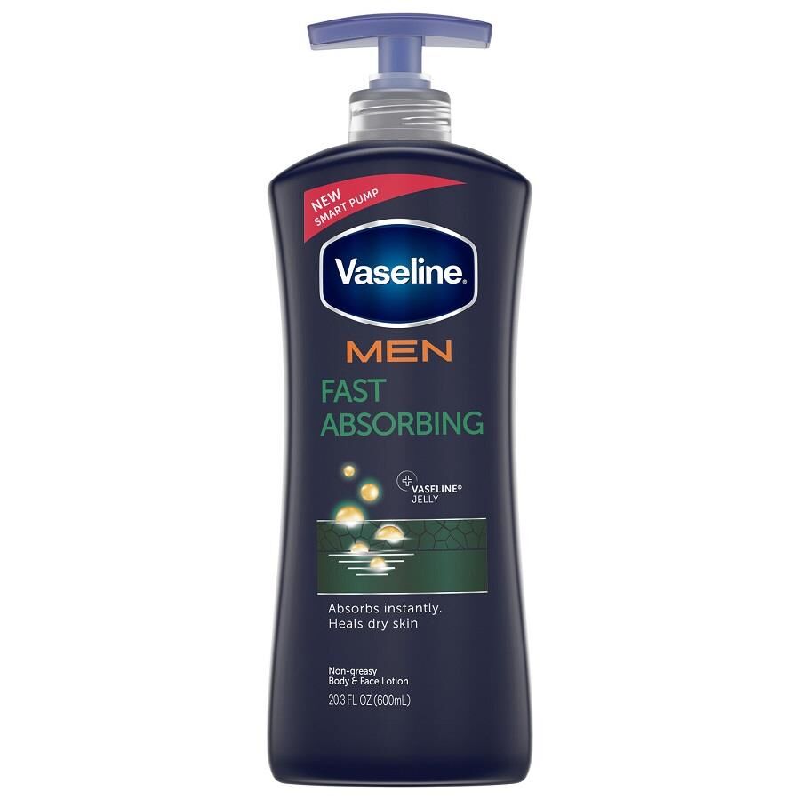 Vaseline Men Fast Absorbing Body Lotion for Dry Skin 600ml