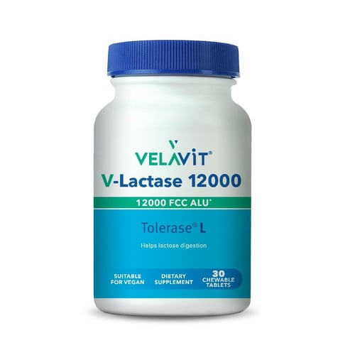 Velavit V-Lactase 12000 30 Tablets