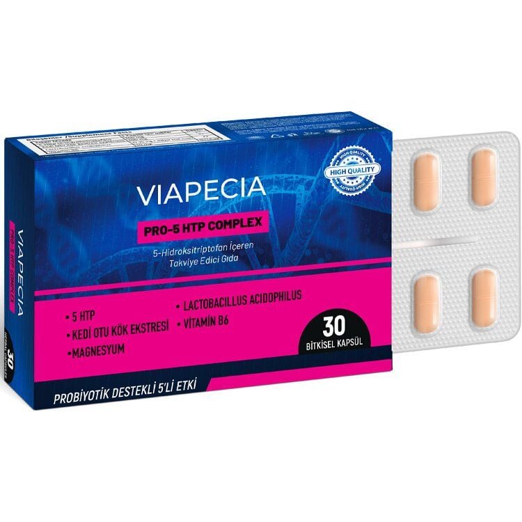 Viapecia Pro-5htp Complex Dietary Supplement 30 Capsules