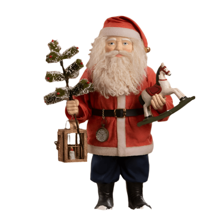 Vintage Santa with Toy Horse by Bethany Lowe Designs