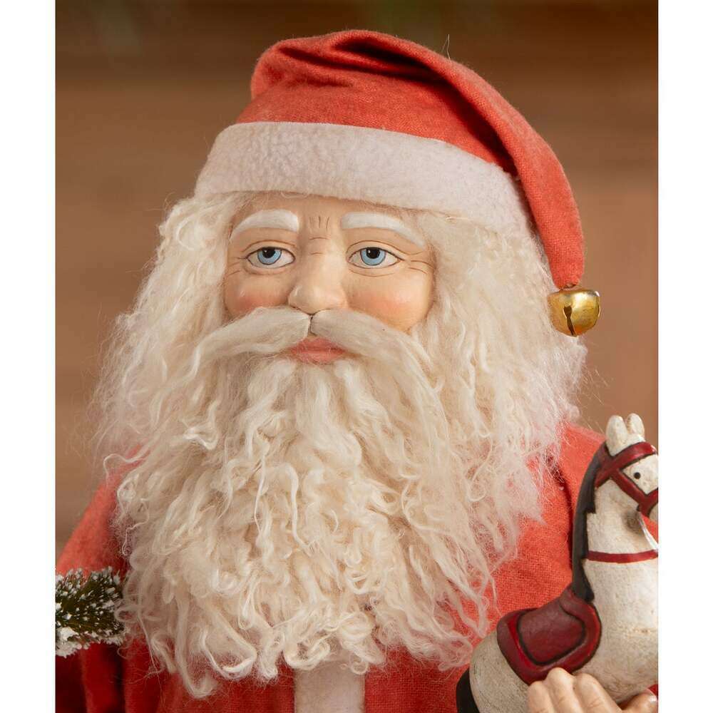 Vintage Santa with Toy Horse by Bethany Lowe Designs