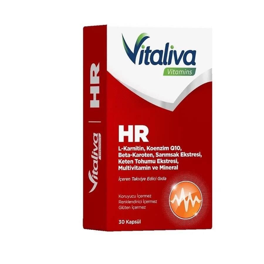 Vitaliva Vitamins HR Multivitamin with CoQ10 & L-Carnitine 30 Capsules