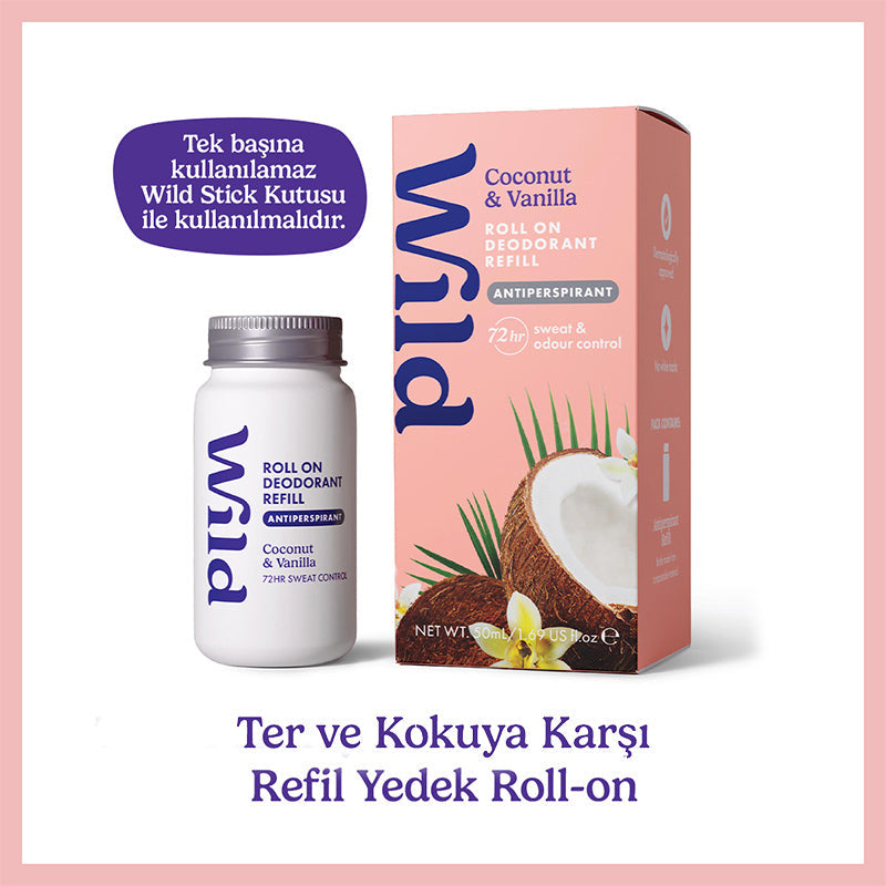 Wild Coconut & Vanilla Roll On Deodorant Refill 50 ml