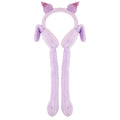 Eklips Kids Purple Plush Earmuffs with Cute Character Design