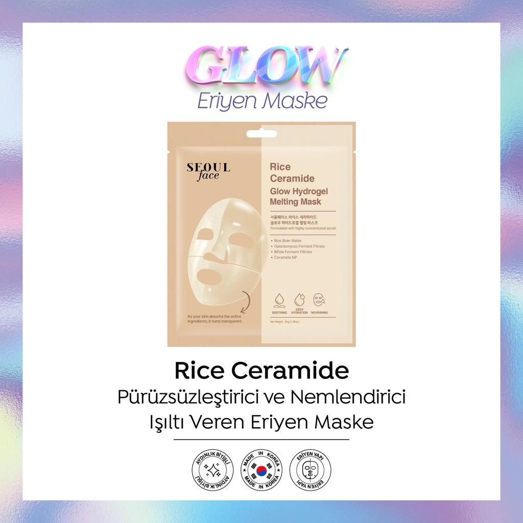 Dermal Rice Ceramide Glow Hydrogel Melting Mask 34g