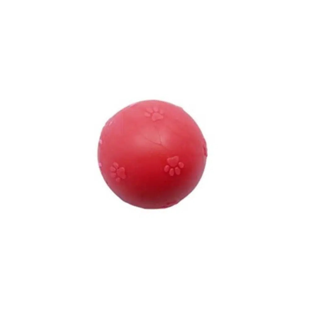 Zampa Paw Print Pattern Plastic Ball Dog Toy 6 cm