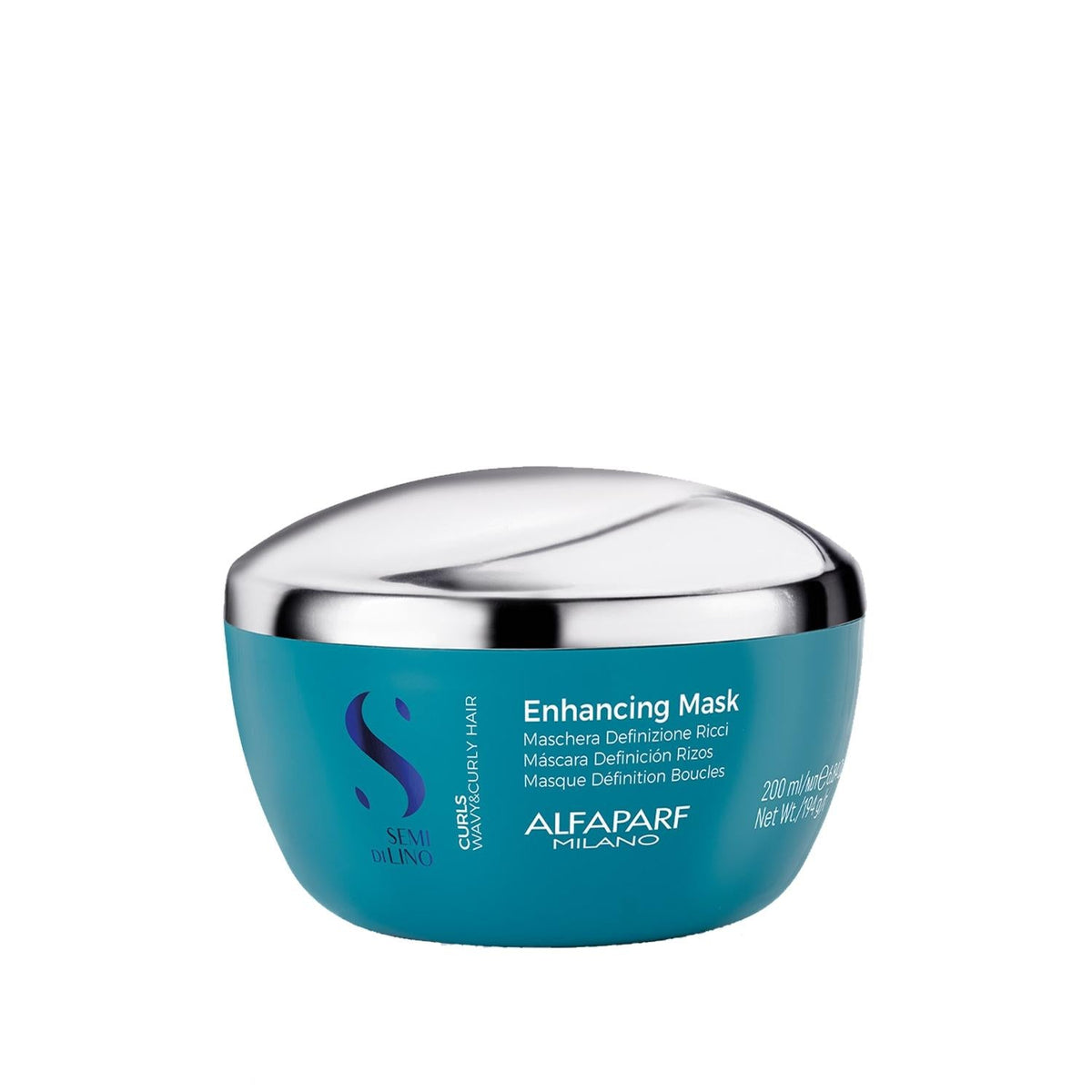 Alfaparf Semi Di Lino Curls Curl Defining Mask - Curl Defining Hair Mask for Nourished Curls, 200 ml